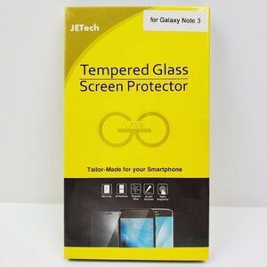JETech Samsung Note 3 Cell Phone Tempered Glass Screen Protector (2 Pack, 1 box)